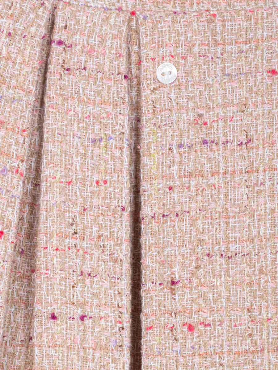 PATACHOU TWEED SKIRT - PALE PINK