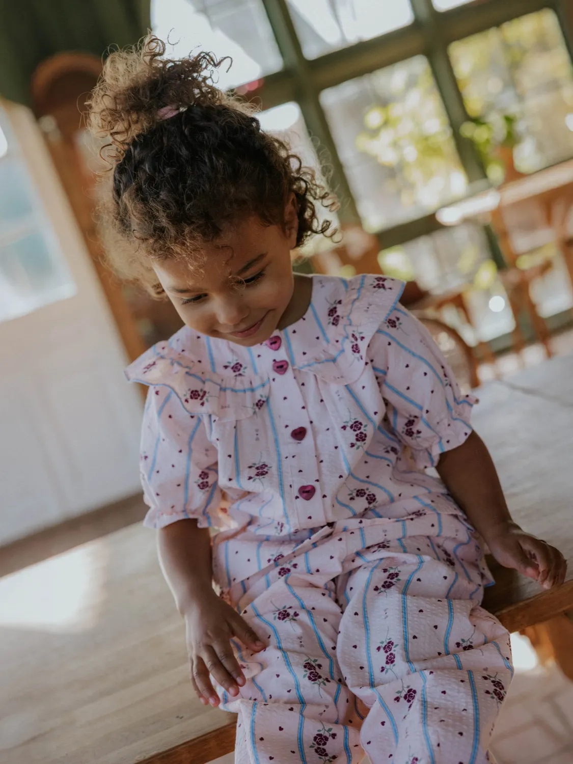 FLIINK COLOMBE BLUSE - CHALK PINK