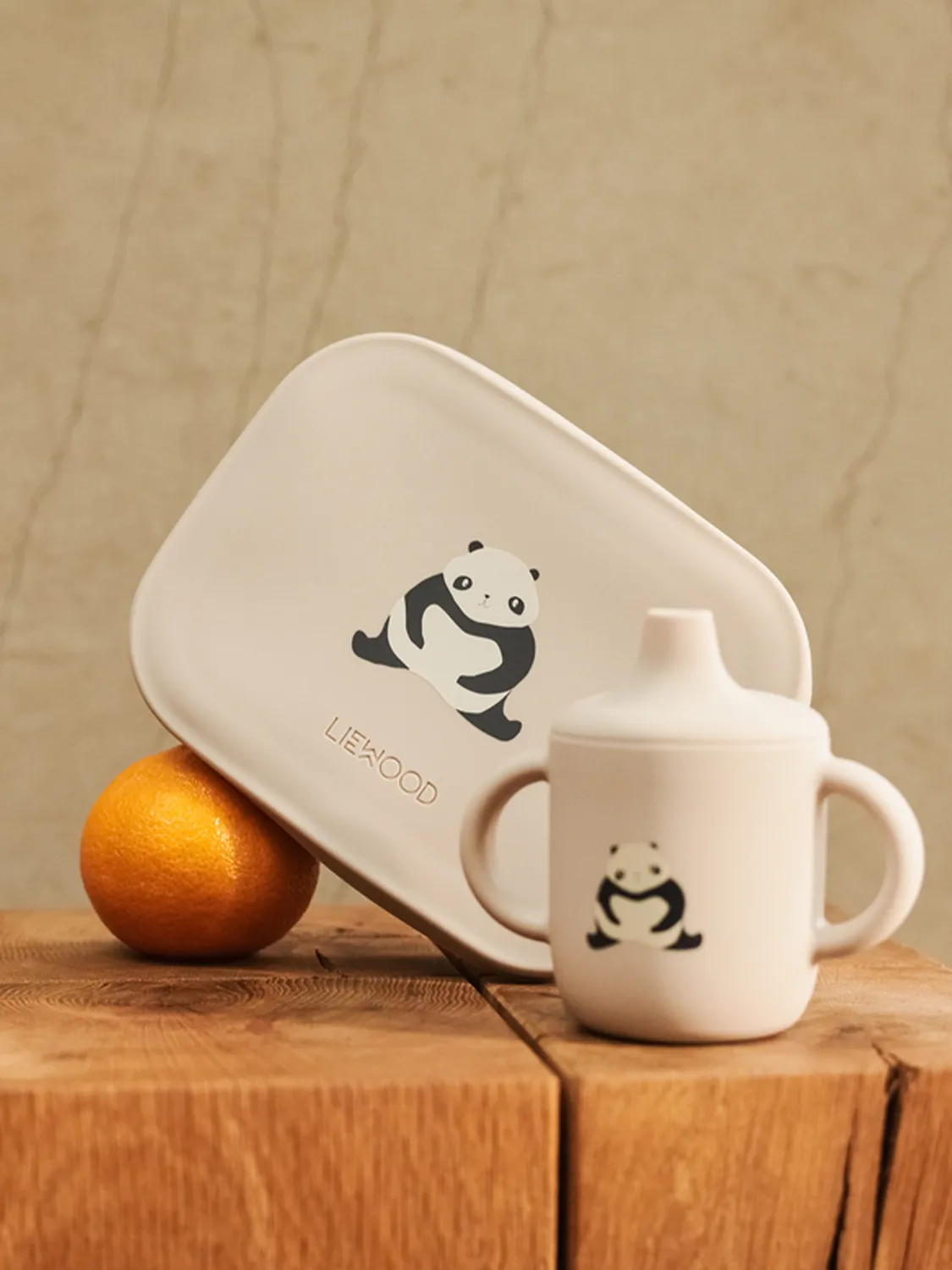 LIEWOOD ARTHUR PRINTED PANDA MATBOKS - SANDY