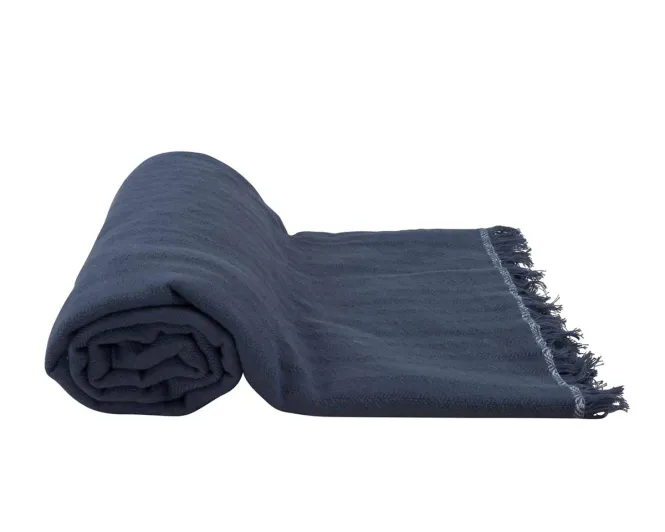 Hovedbilde BORÅS COTTON CANASTA PLEDD - BLÅ