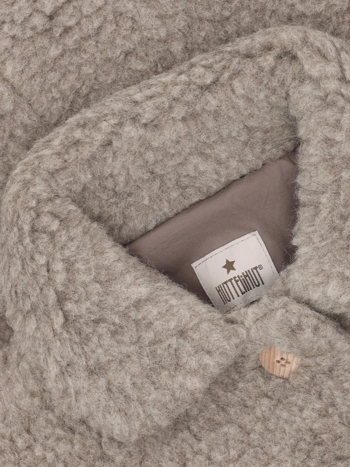 HUTTEliHUT ULLKÅPE - BEIGE