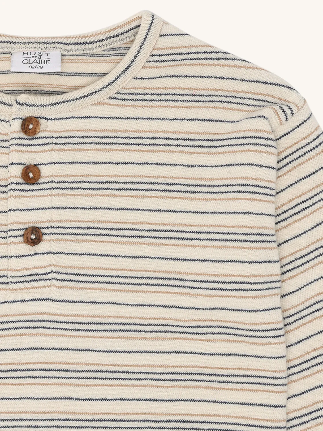 HUST & CLAIRE SUNE KNITTED STRIPE GENSER