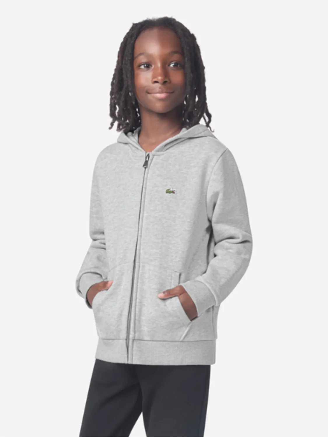 LACOSTE CORE HETTEJAKKE - GRÅ