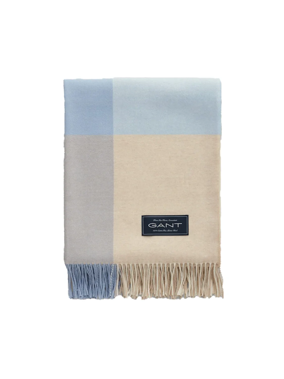 GANT MERINOULL PLEDD - FRESH BLUE