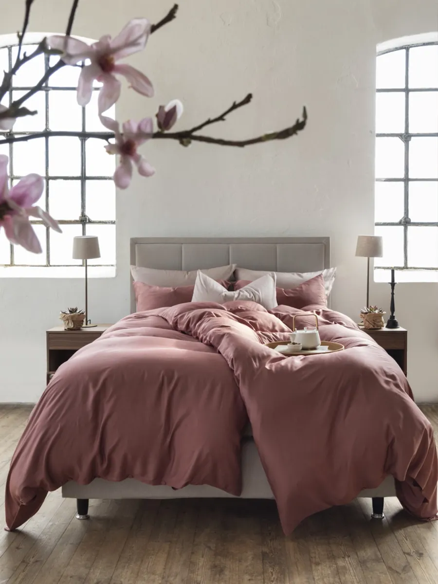 BORÅS COTTON BLISS SENGETØY - AUBERGINE