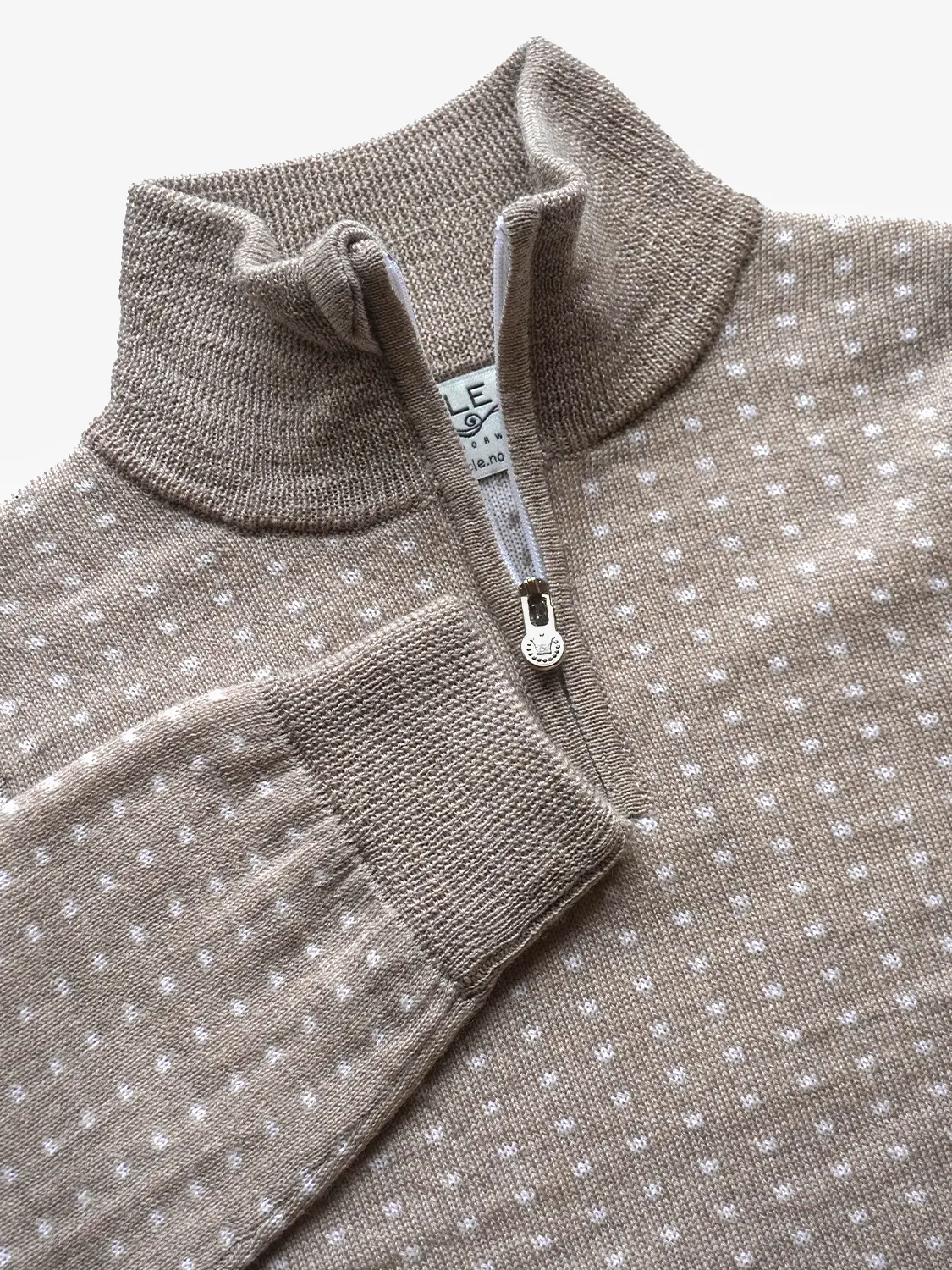 MOLE ULLA ZIP GENSER - CAPPUCCINO