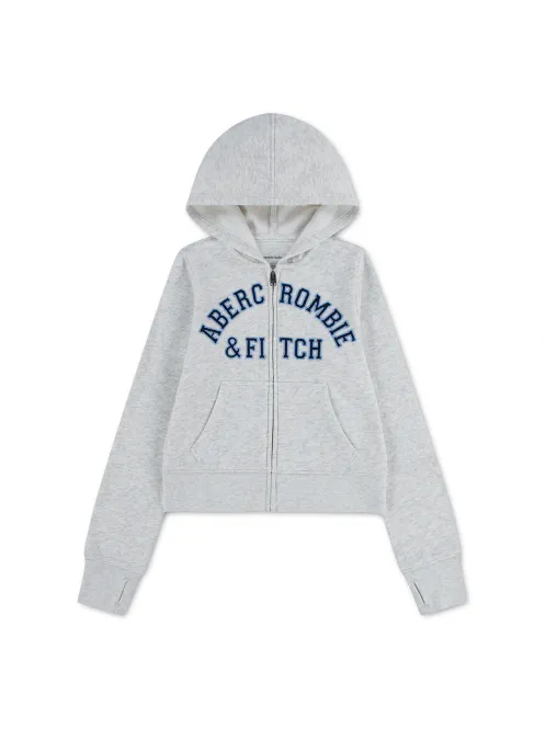 Hovedbilde ABERCROMBIE LOGO FULL ZIP HETTEJAKKE