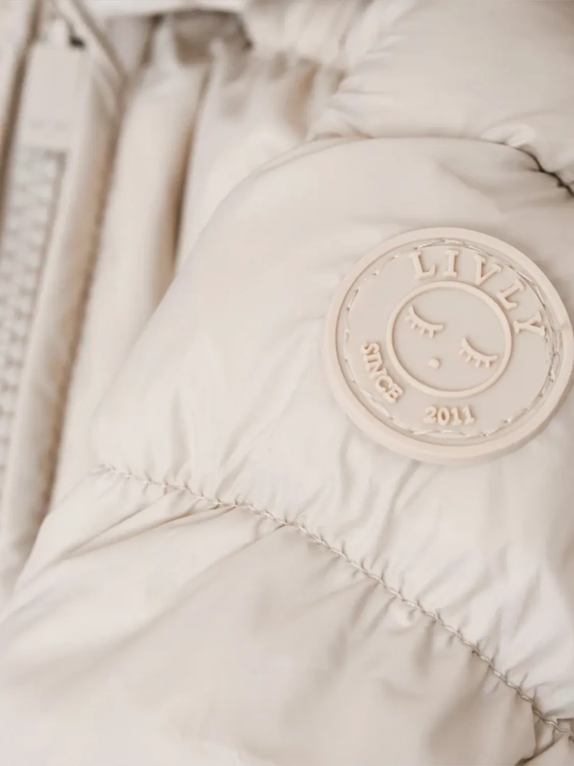 LIVLY PUFFER BUNNY OVERALL - BEIGE