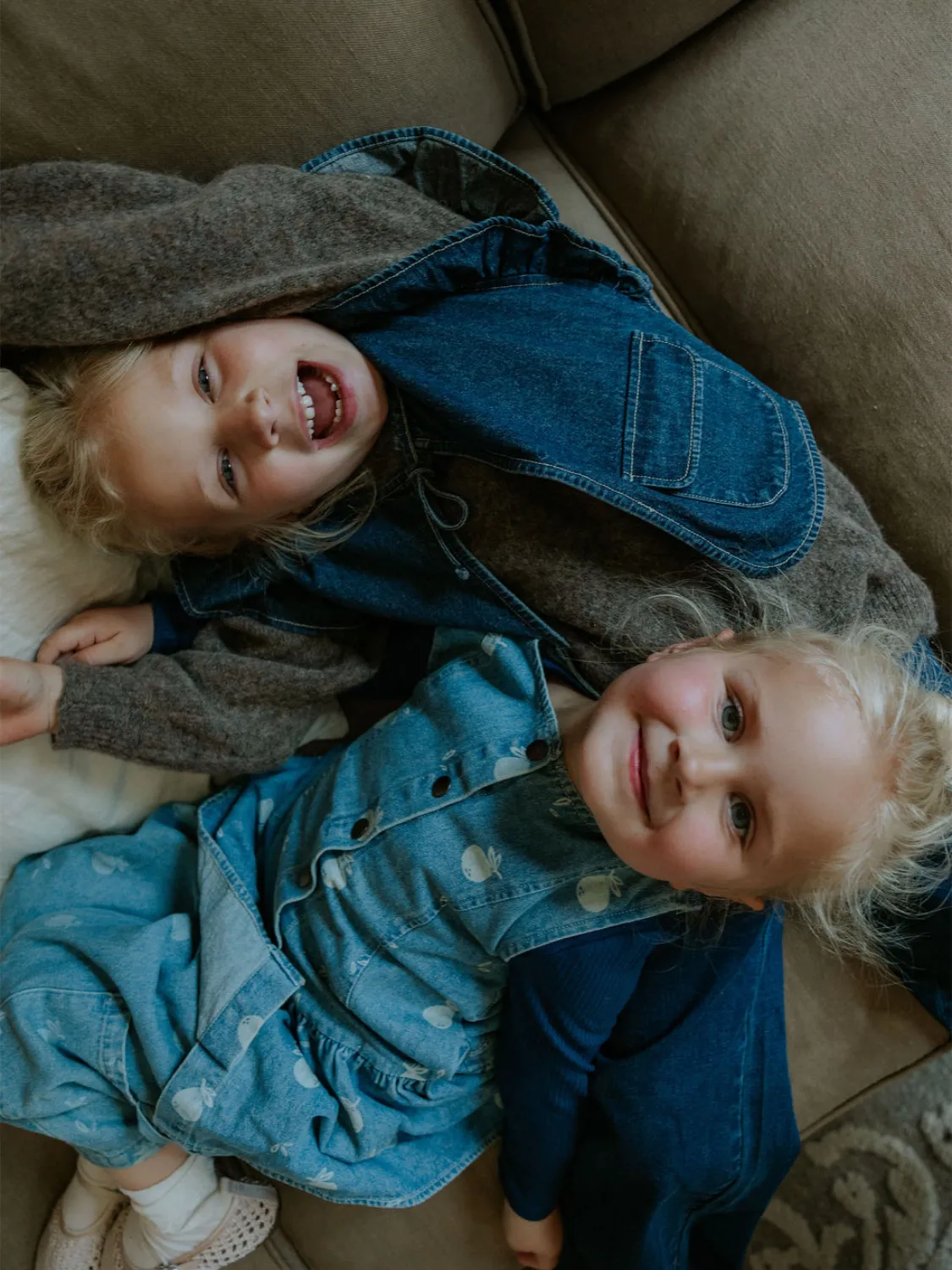 FLIINK DON DENIM KJOLE - MEDIUM DENIM BLÅ