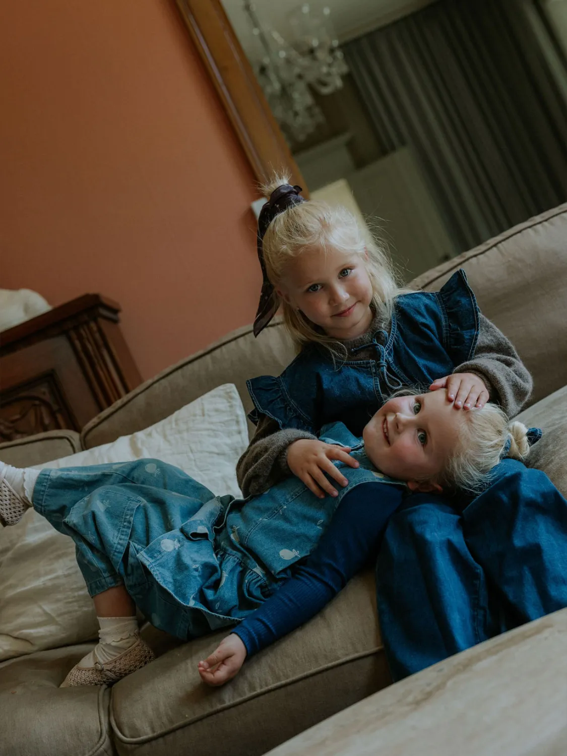 FLIINK DON DENIM KJOLE - MEDIUM DENIM BLÅ