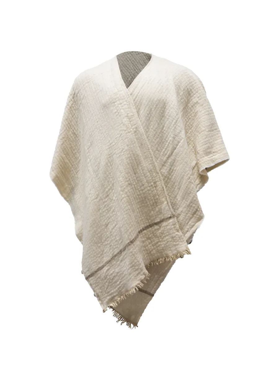 HALVOR BAKKE CHAMONIX PONCHO - PURE CASHMERE