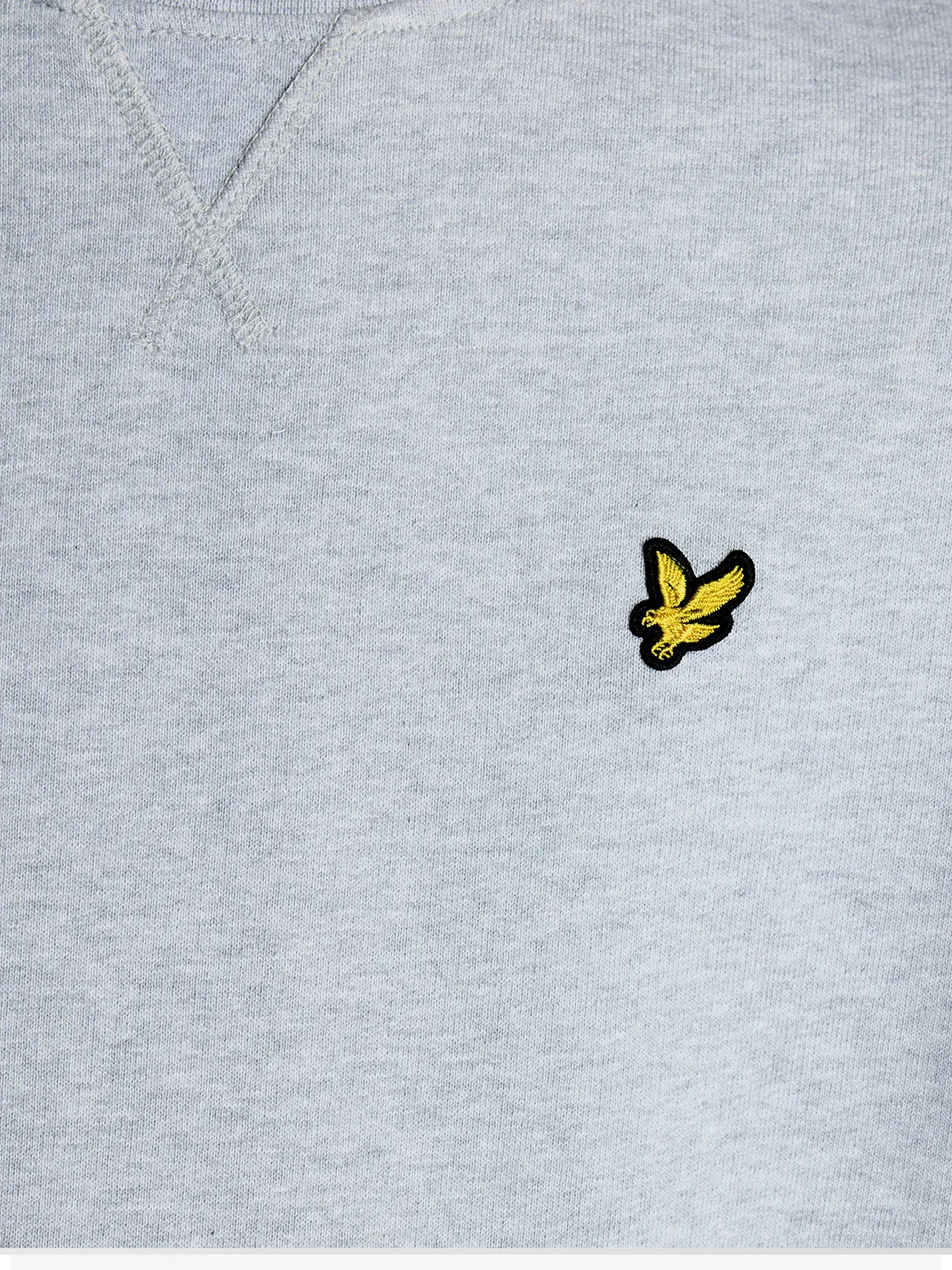 LYLE & SCOTT CREW NECK GENSER - LIGHT GREY MARL
